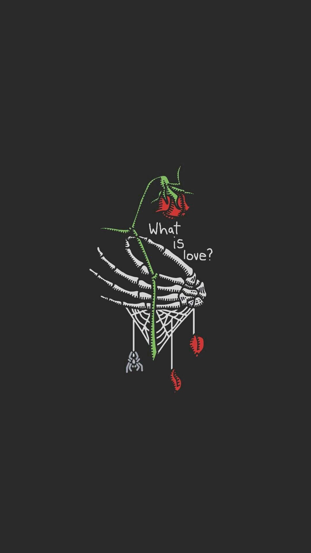 what is love? skeleton hand and roses. Emo wallpaper, Dark wallpaper, Gothic wallpaper