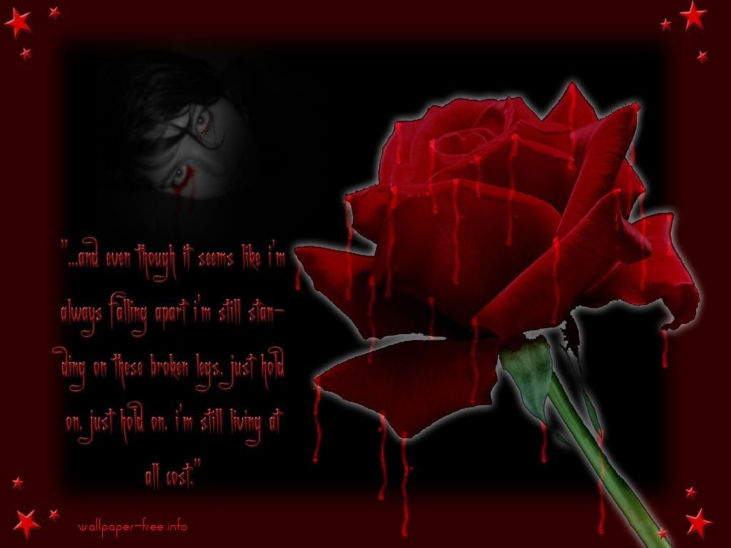 Rose sadness wallpaper Emo