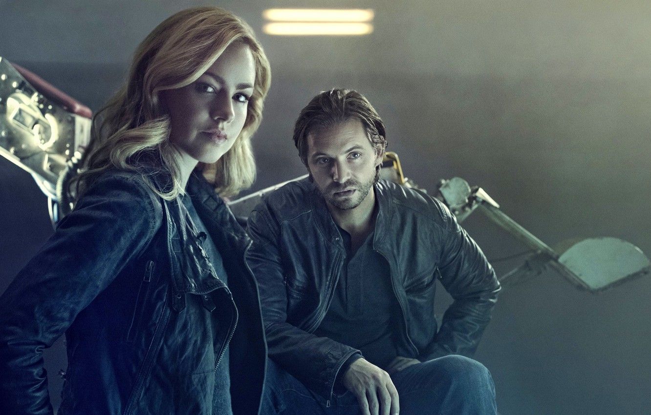 Wallpaper actor, actress, Aaron Stanford, tv series, 12 Monkeys, Amanda Schull, 12 monkeys, Cassandra Railly, James Cole image for desktop, section фильмы