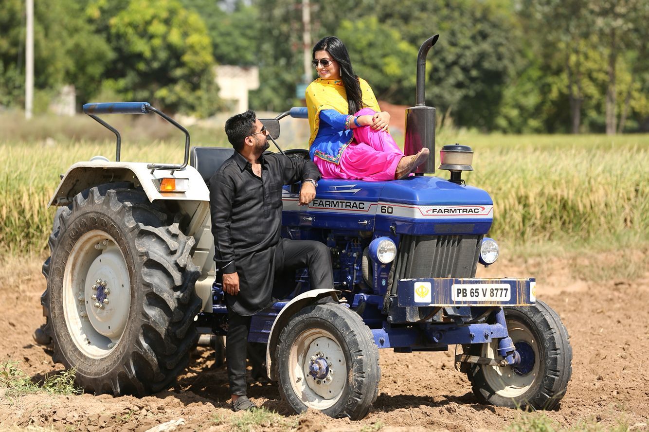 prewedding #tractor #punjabi. Punjabi couple, Couple photography poses, Tractor photography
