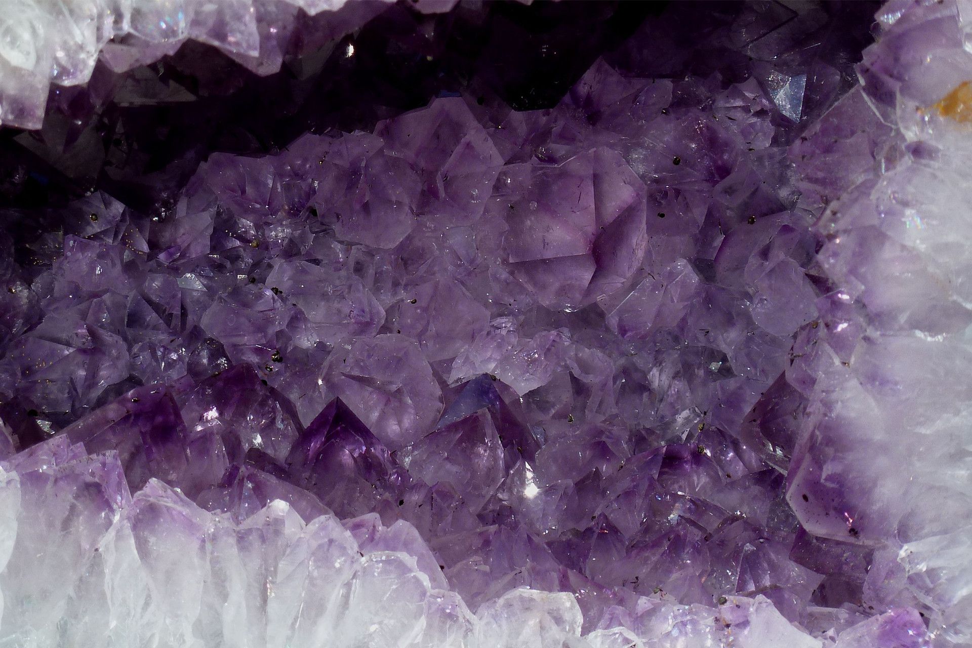 Inside Amethyst Crystal Geode Wallpaper Data Src