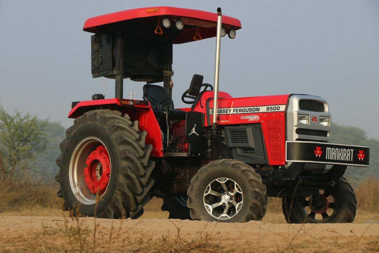 There are #tractors, and then there is #MASSEY! The tall, red and handsome #MF 9500 from TAFE, is an uber ver. Tractors, Massey ferguson tractors, Massey ferguson