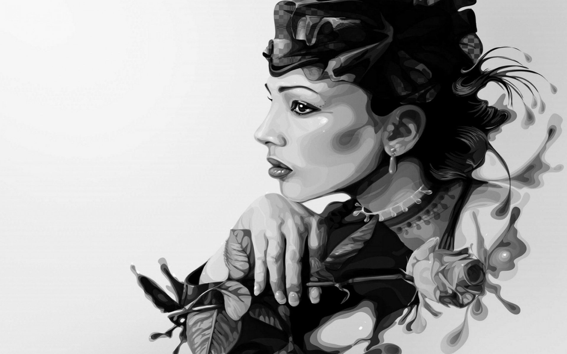 Artistic Girl Wallpaper