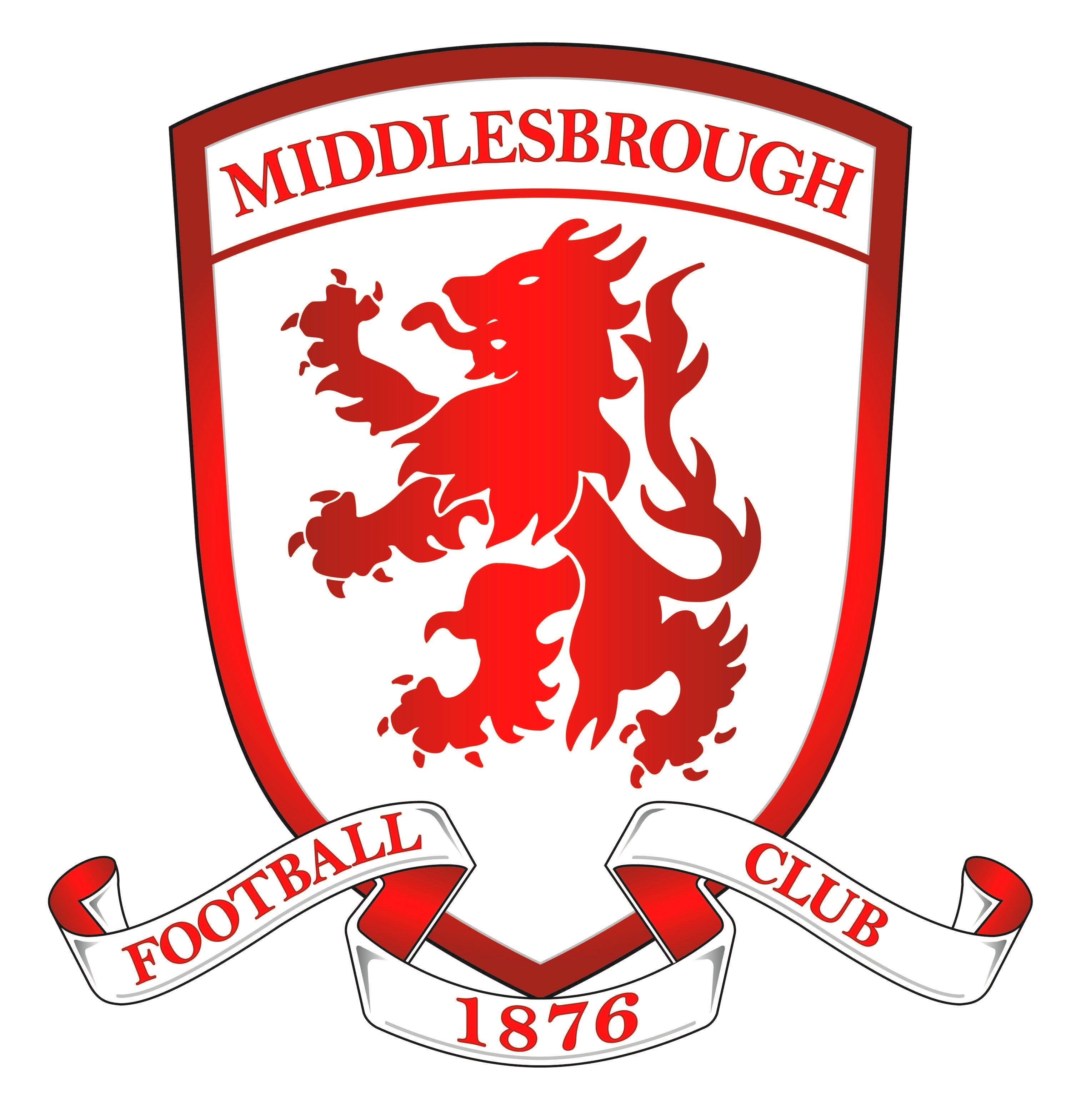 Middlesbrough Logo, Gradient Club Logo Lion HD Wallpaper