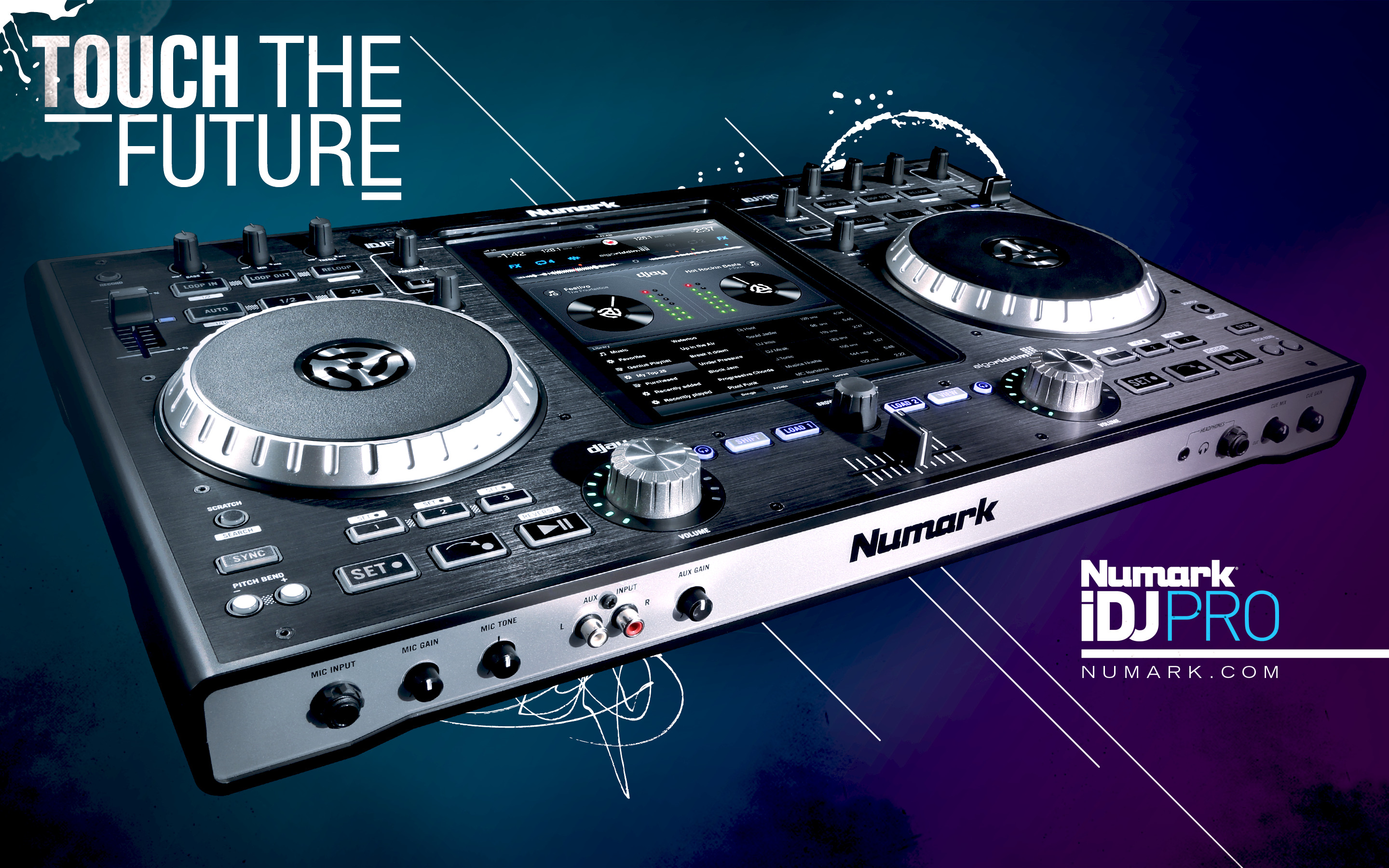 iDJ Pro Professional DJ Controller for iPad. Numark