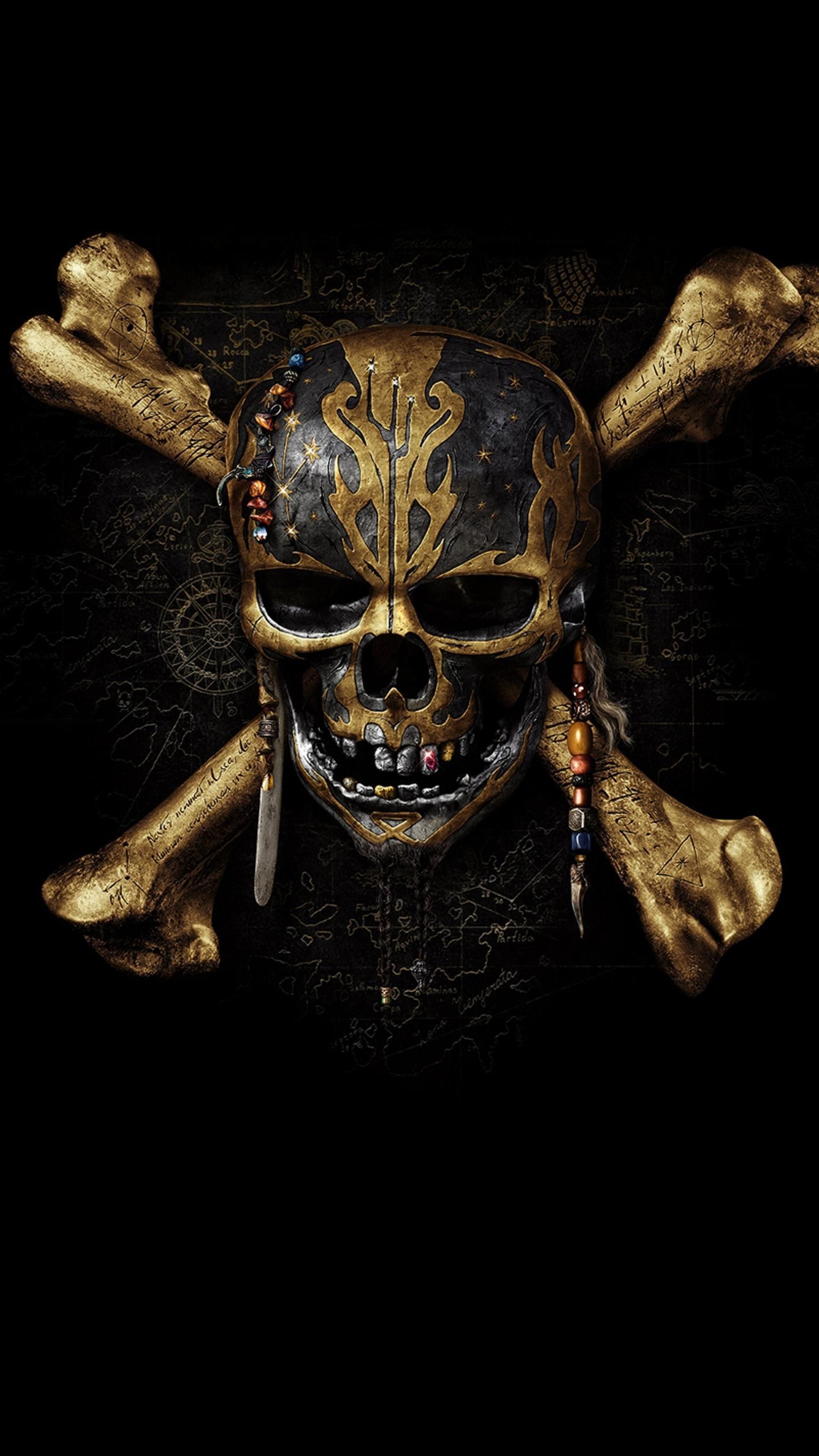 Fresh Pirates Of the Caribbean 5 Skull Wallpaper. Skull wallpaper, Pirate skull tattoos, Pirate art
