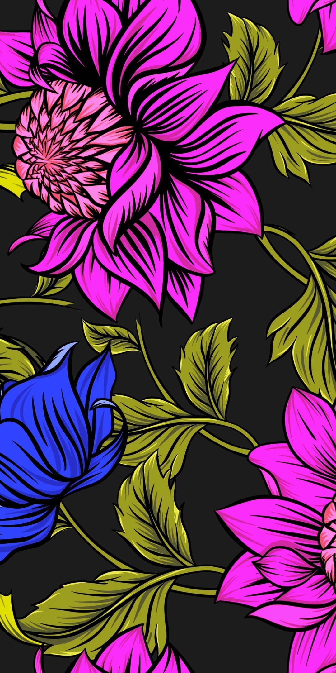 Flowers Leaves Art HD Wallpapers Wallpaper Cave