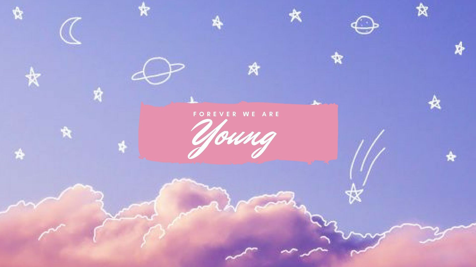 Forever, We Are Young. BTS BTS Wallpaper For Desktop Computer #BTS #Computerstechn. Bts Wallpaper Desktop, Bts Laptop Wallpaper, Aesthetic Desktop Wallpaper