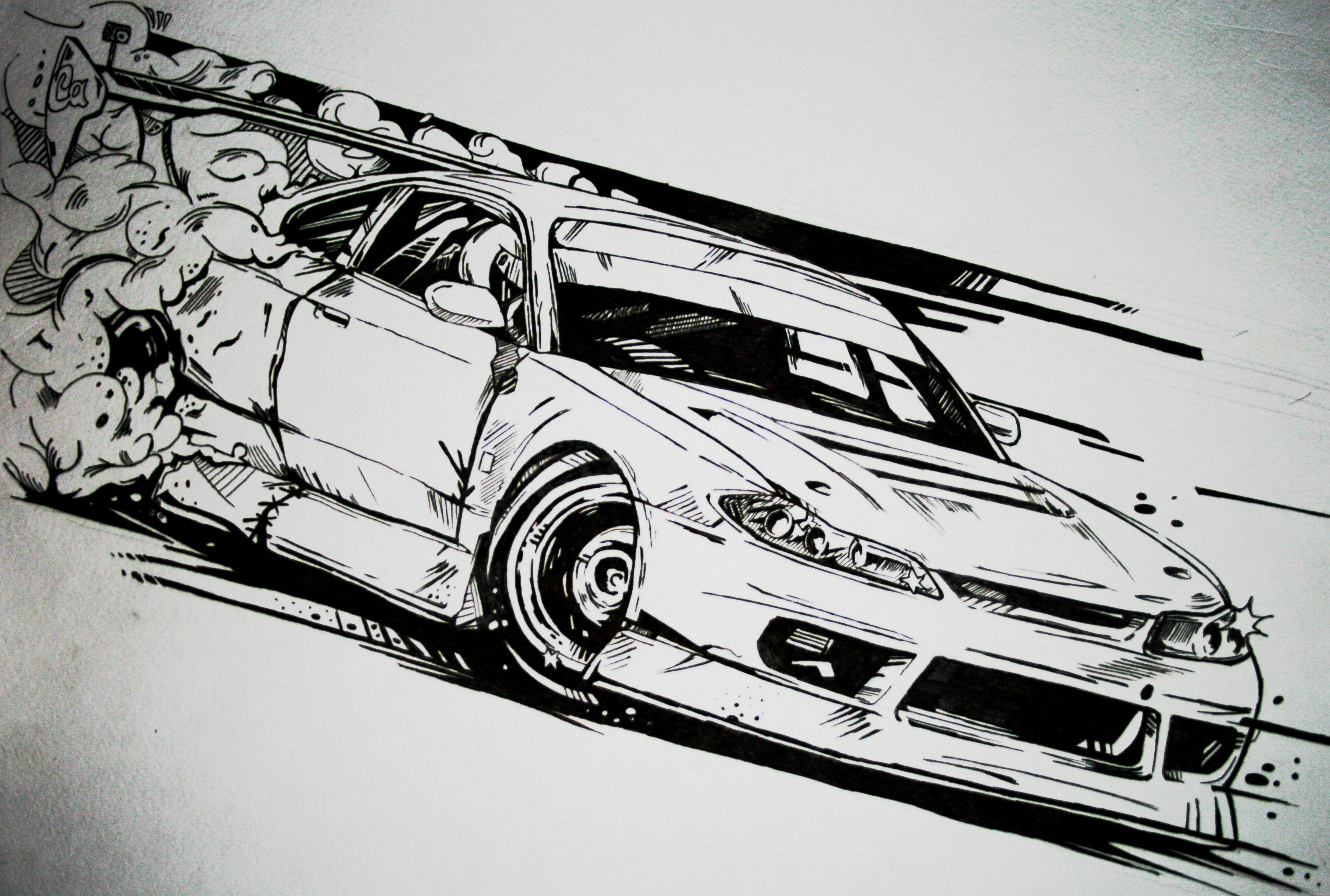 Car Drawing Wallpaper Free Car Drawing Background