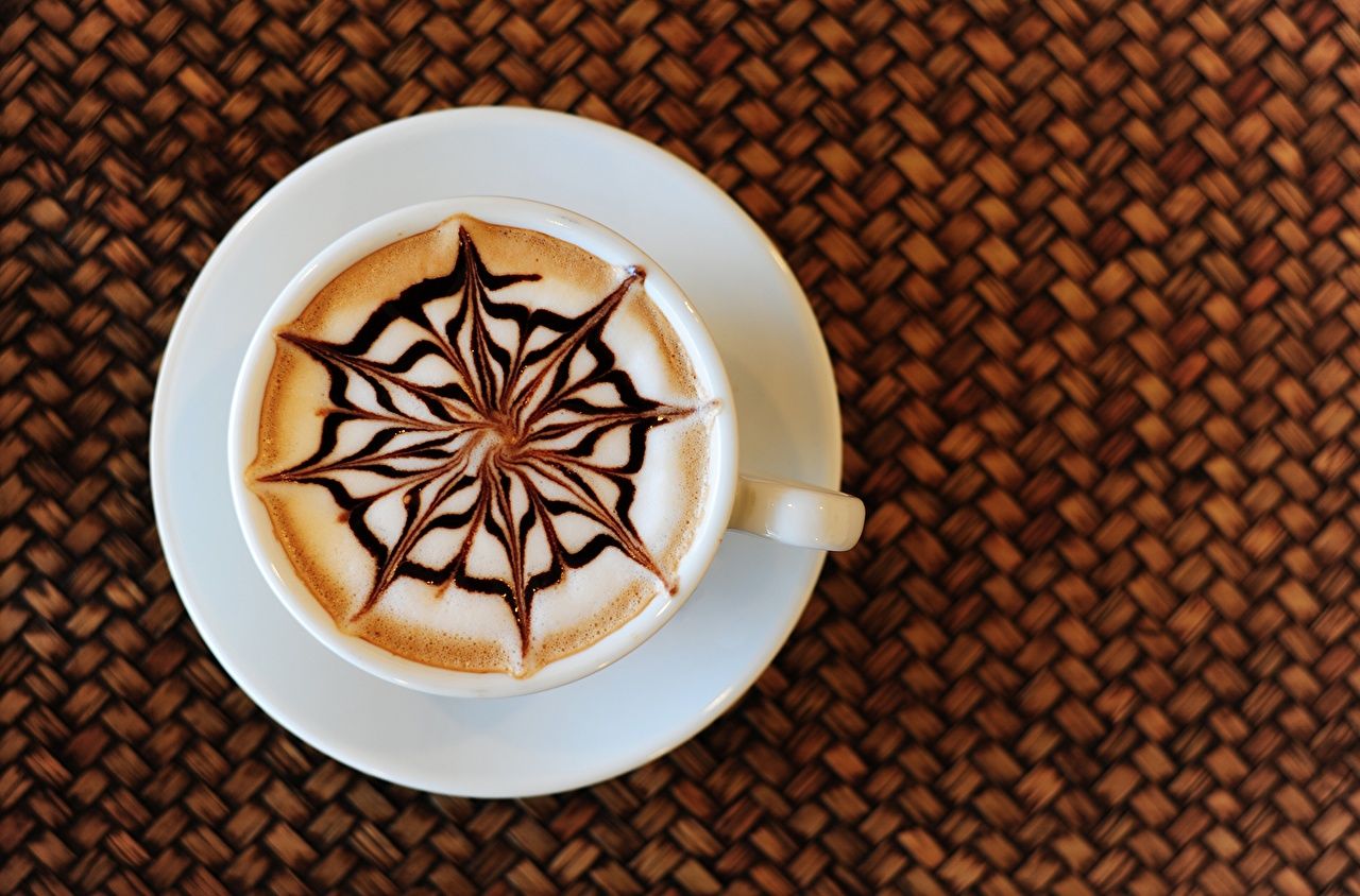Desktop Wallpaper Latte art Coffee Cappuccino Cup Food Saucer