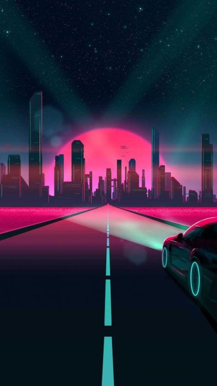 Retrowave Live Wallpaper Wall Giftwatches Co