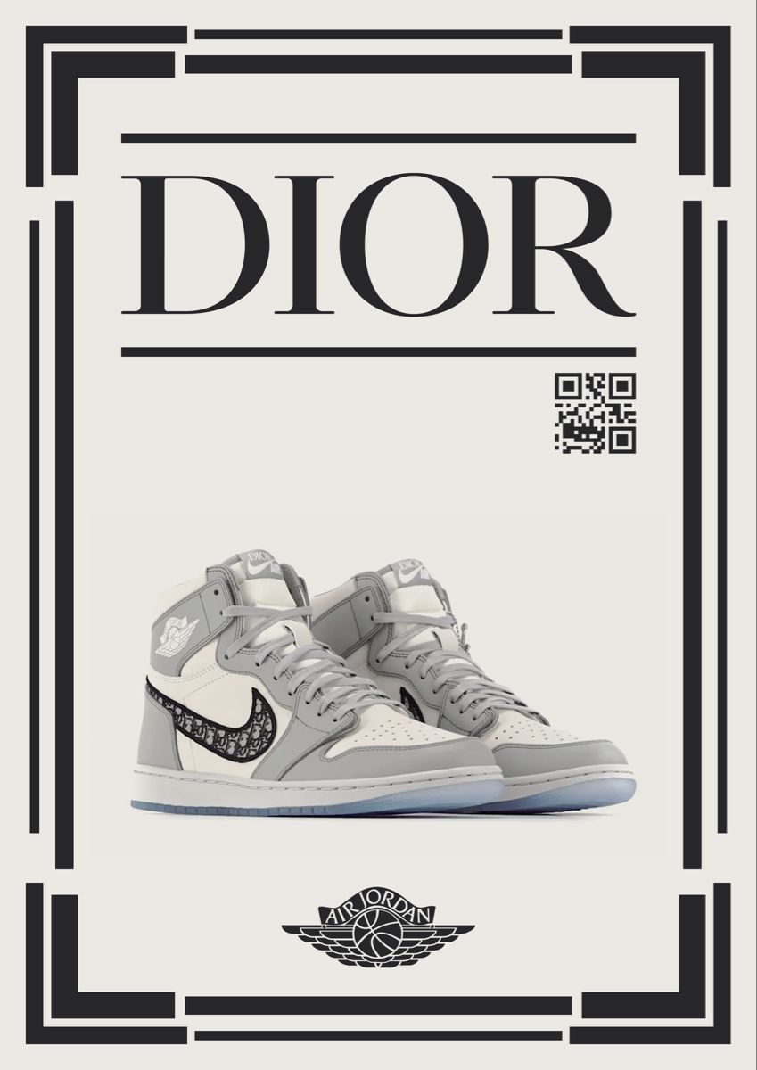 AIR DIOR. Air dior, Jordan shoes wallpaper, Sneakers wallpaper