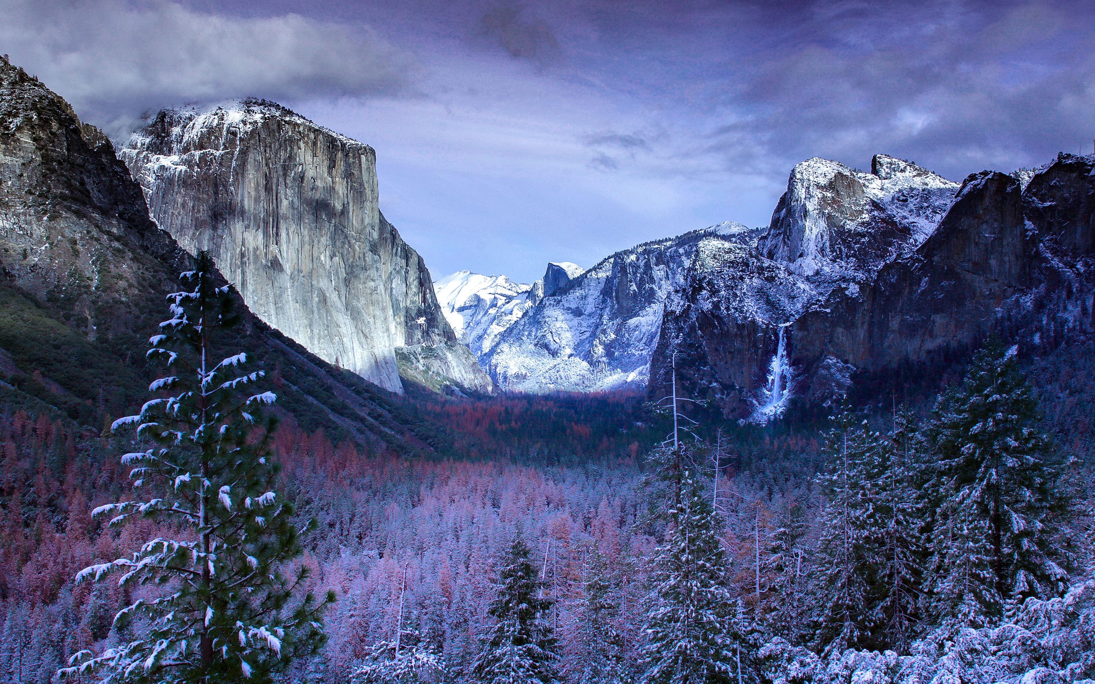 Winter at Yosemite Valley 4K Wallpaper