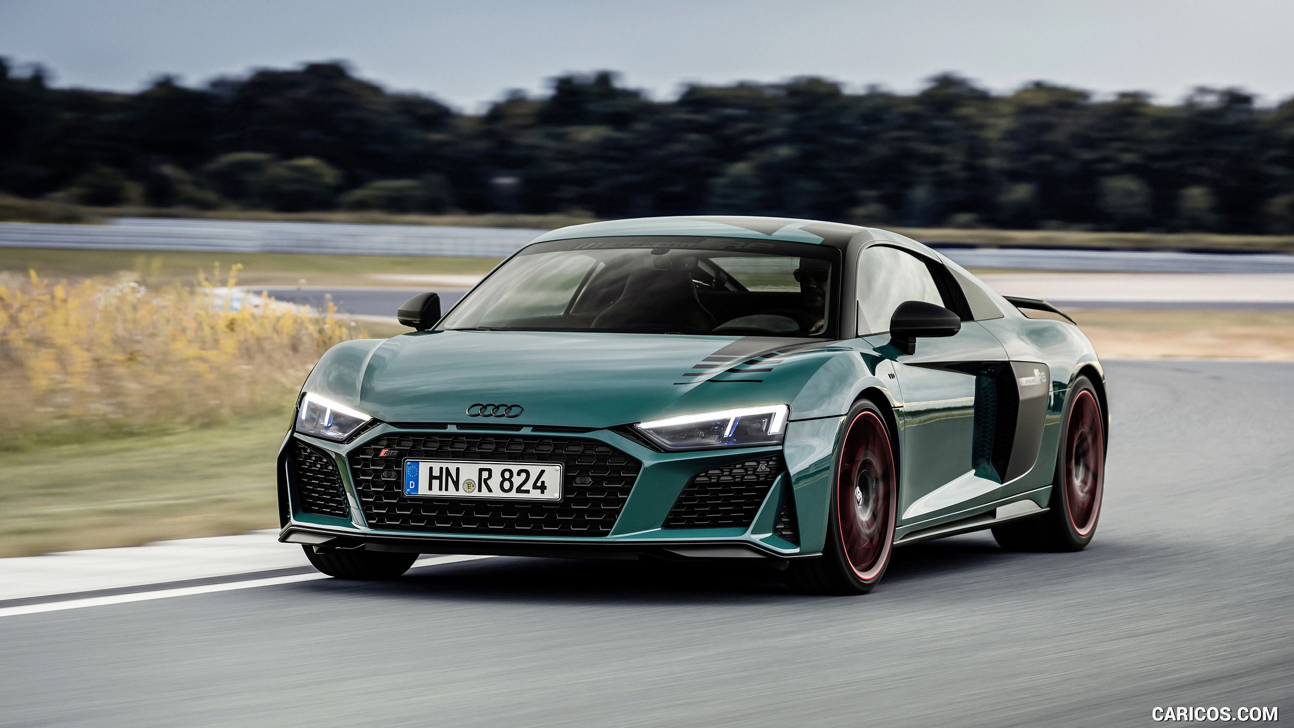 Audi R8 Green Hell (Color: Tioman Green) Three Quarter. HD Wallpaper