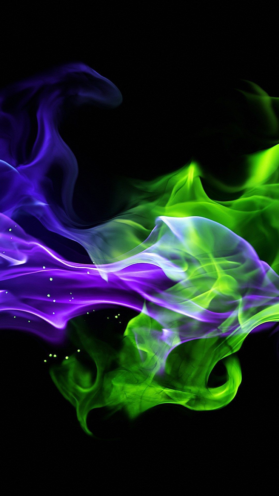 Purple waves abstract amoled geometric glow green minimal neon  trippy HD phone wallpaper  Peakpx