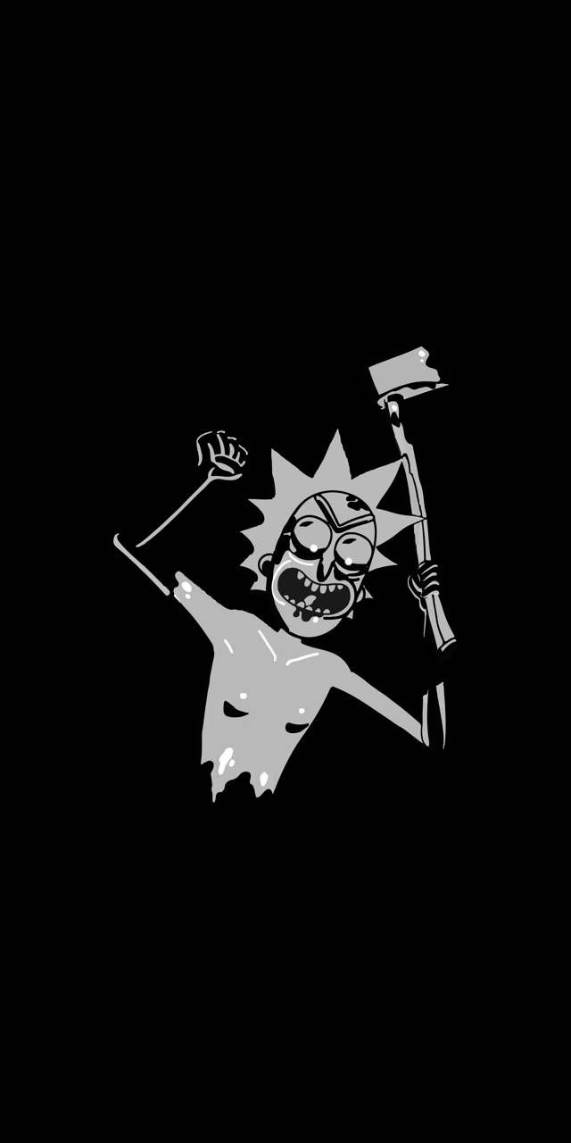 Black And White Rick And Morty Wallpaper