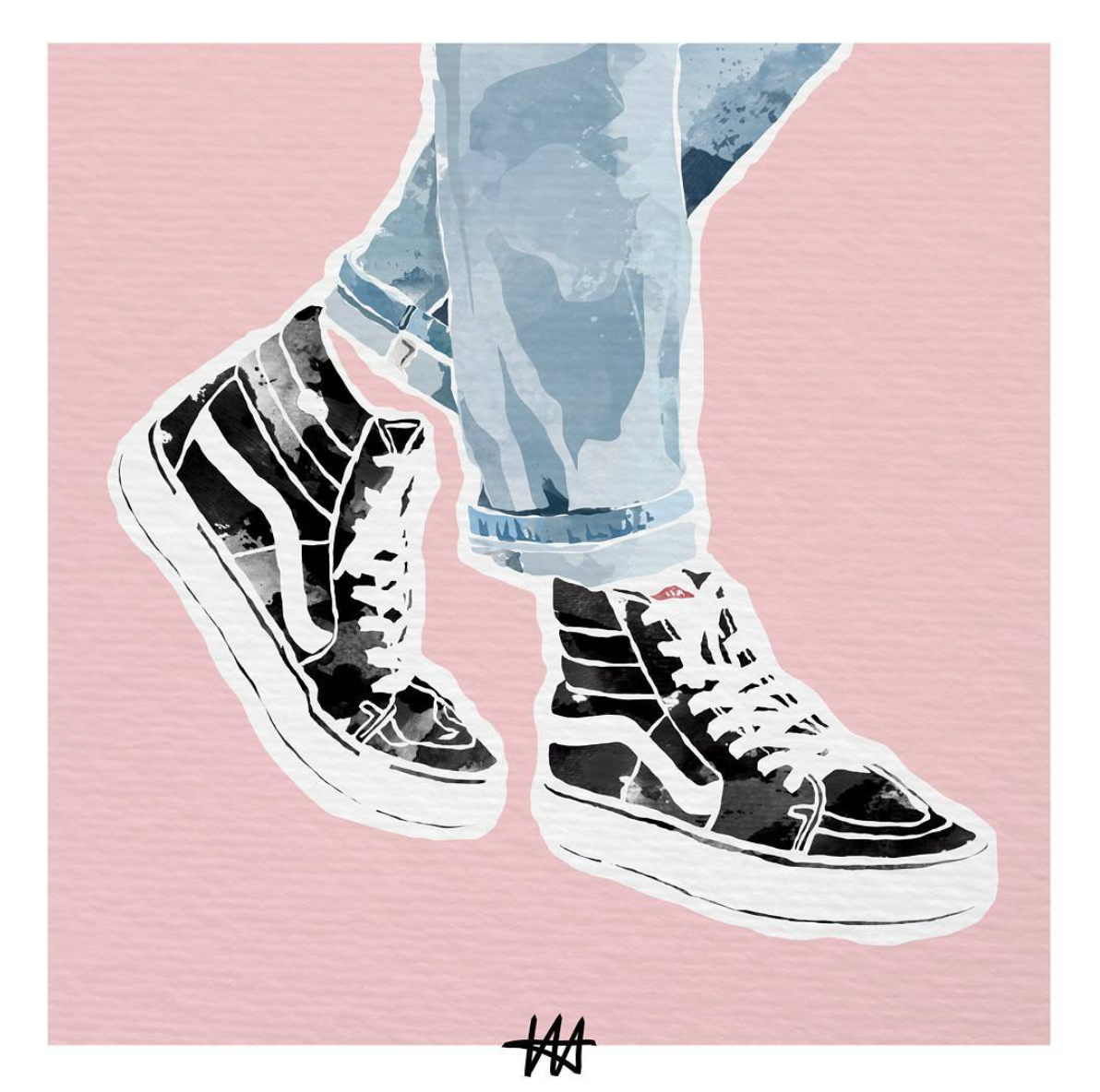 Your weekly art fix by Lena Hrnt. Shoe art, Sneakers, Art sketches