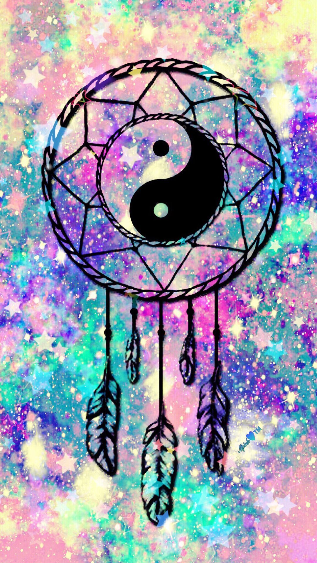 Yin Yang Galaxy Wallpaper Free Yin Yang Galaxy Background