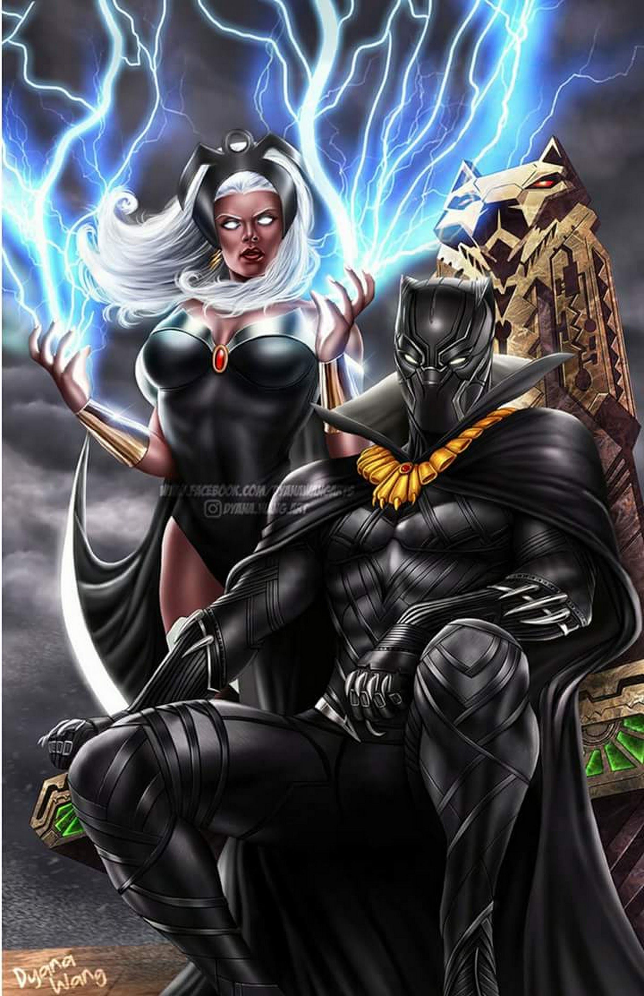 Black Panther and Storm Wallpaper Free Black Panther and Storm Background