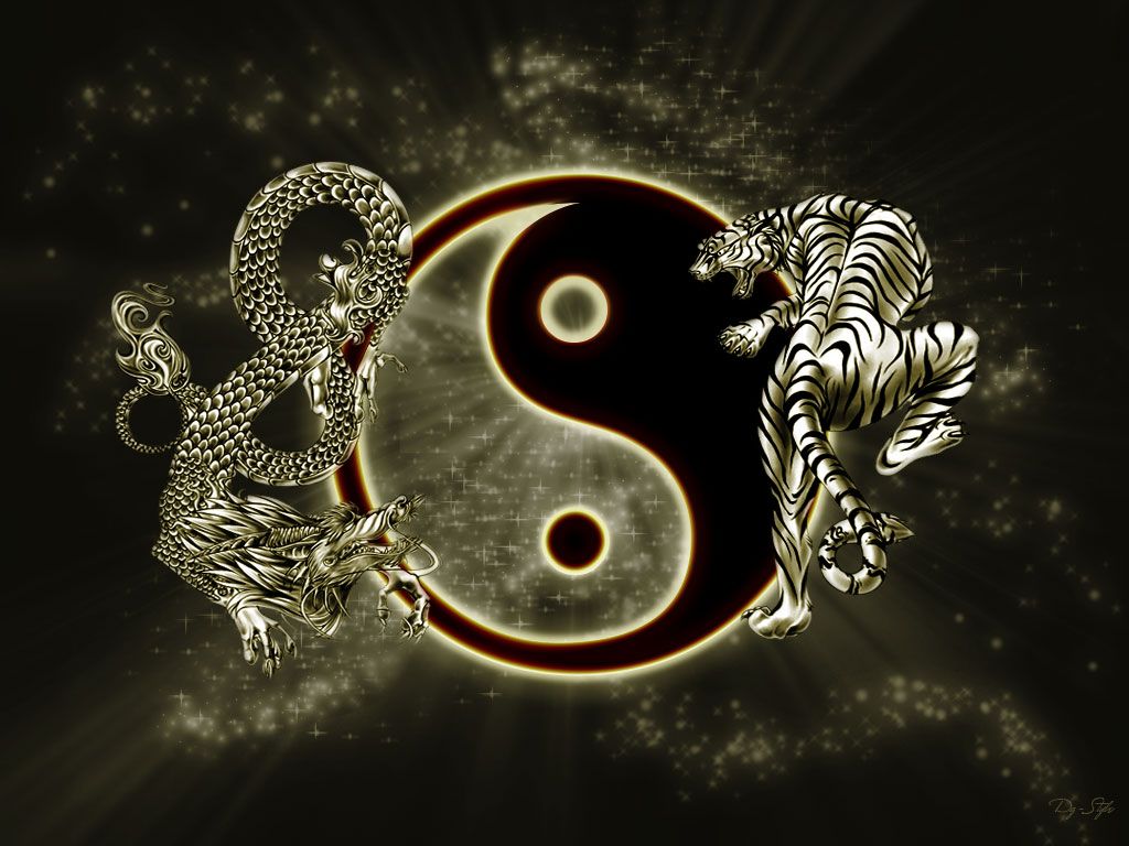 dragon wallpaper yin yang