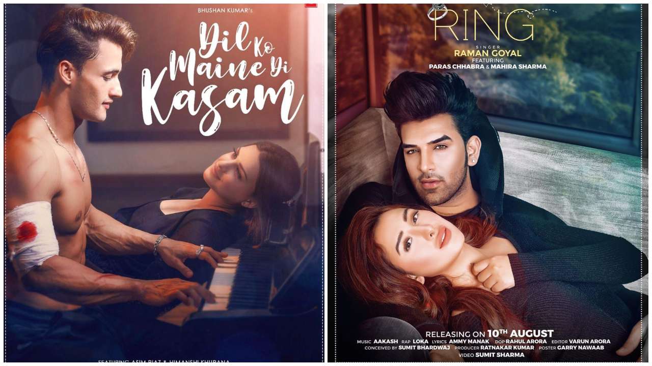 Asim Riaz Himanshi Khurana's 'Dil Ko Maine Di Kasam', Paras Chhabra Mahira Sharma's 'Ring' To Release On Same Date