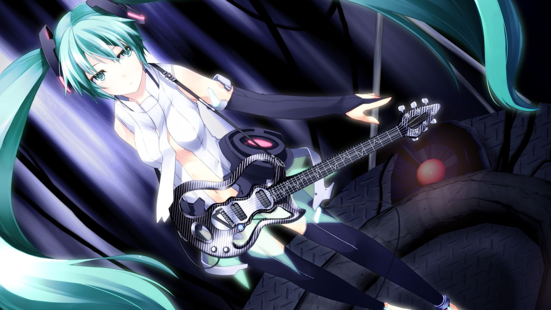 Music Guitar Anime Girl HD Wallpaper