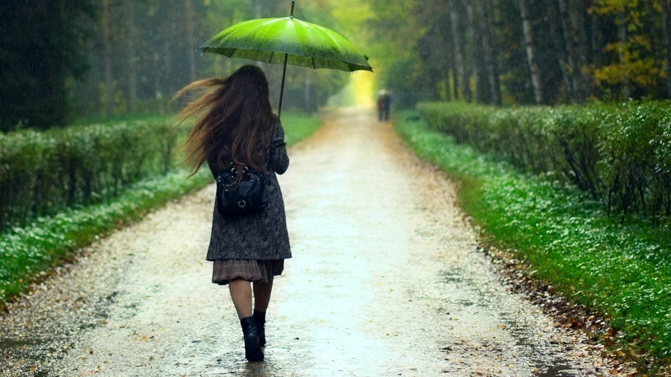 Girl in Rain Wallpaper Free Girl in Rain Background