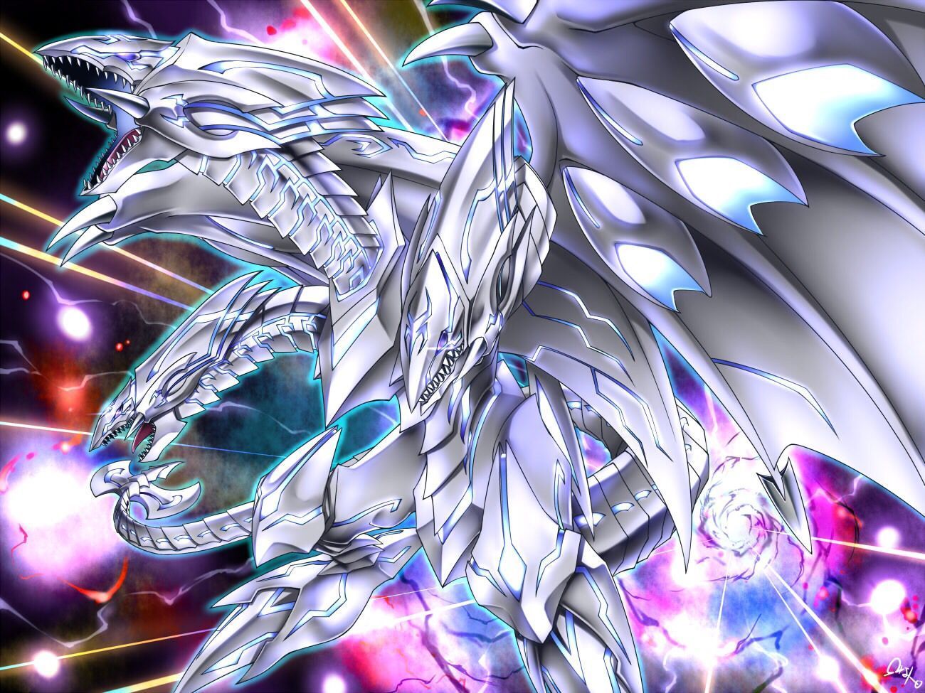 Синеглазый белый дракон Югио