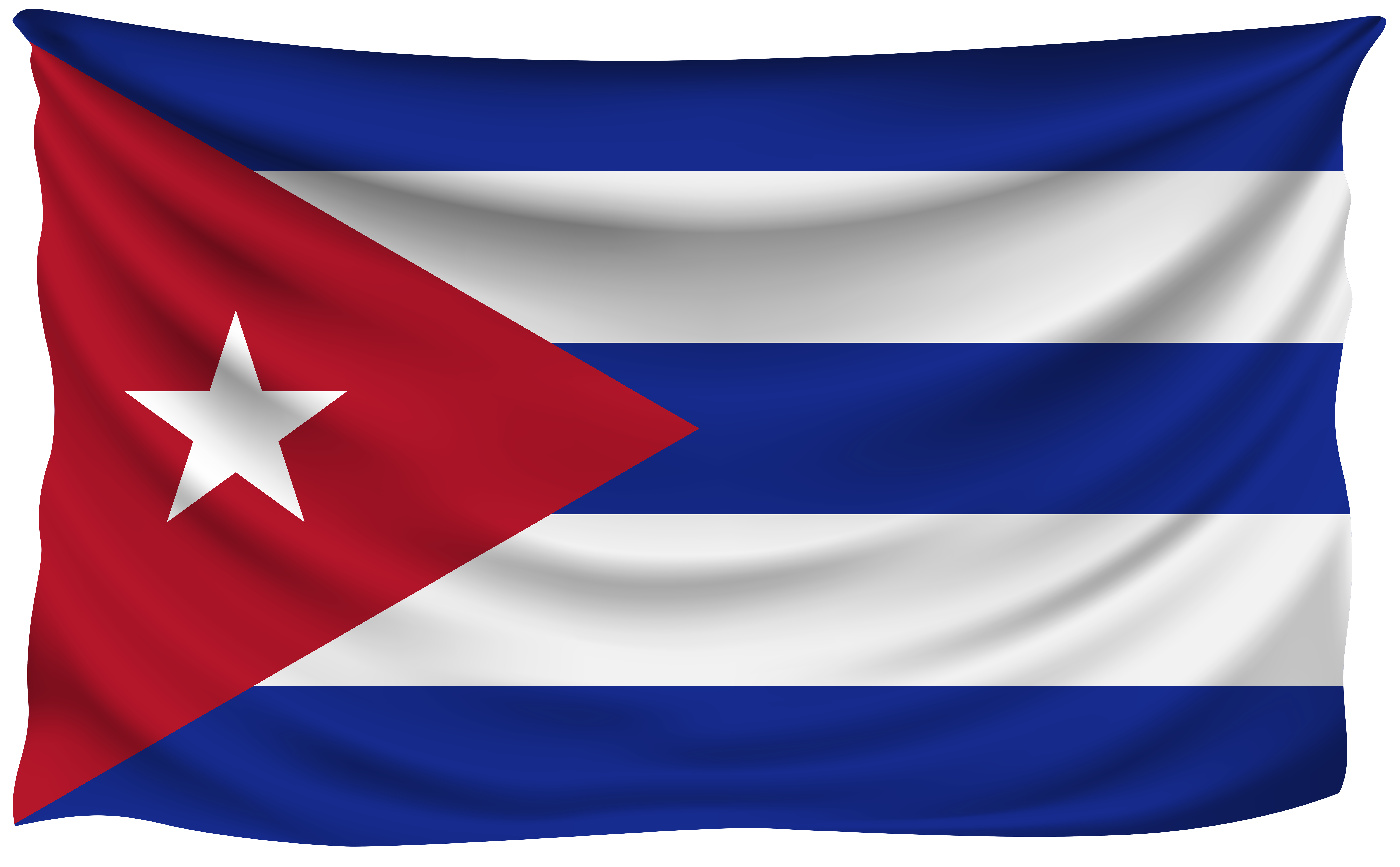 Cuba Wrinkled Flag Quality Image And Transparent PNG Free Clipart