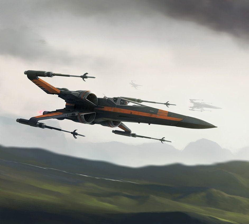 Poe Dameron X Wing Wallpapers Wallpaper Cave