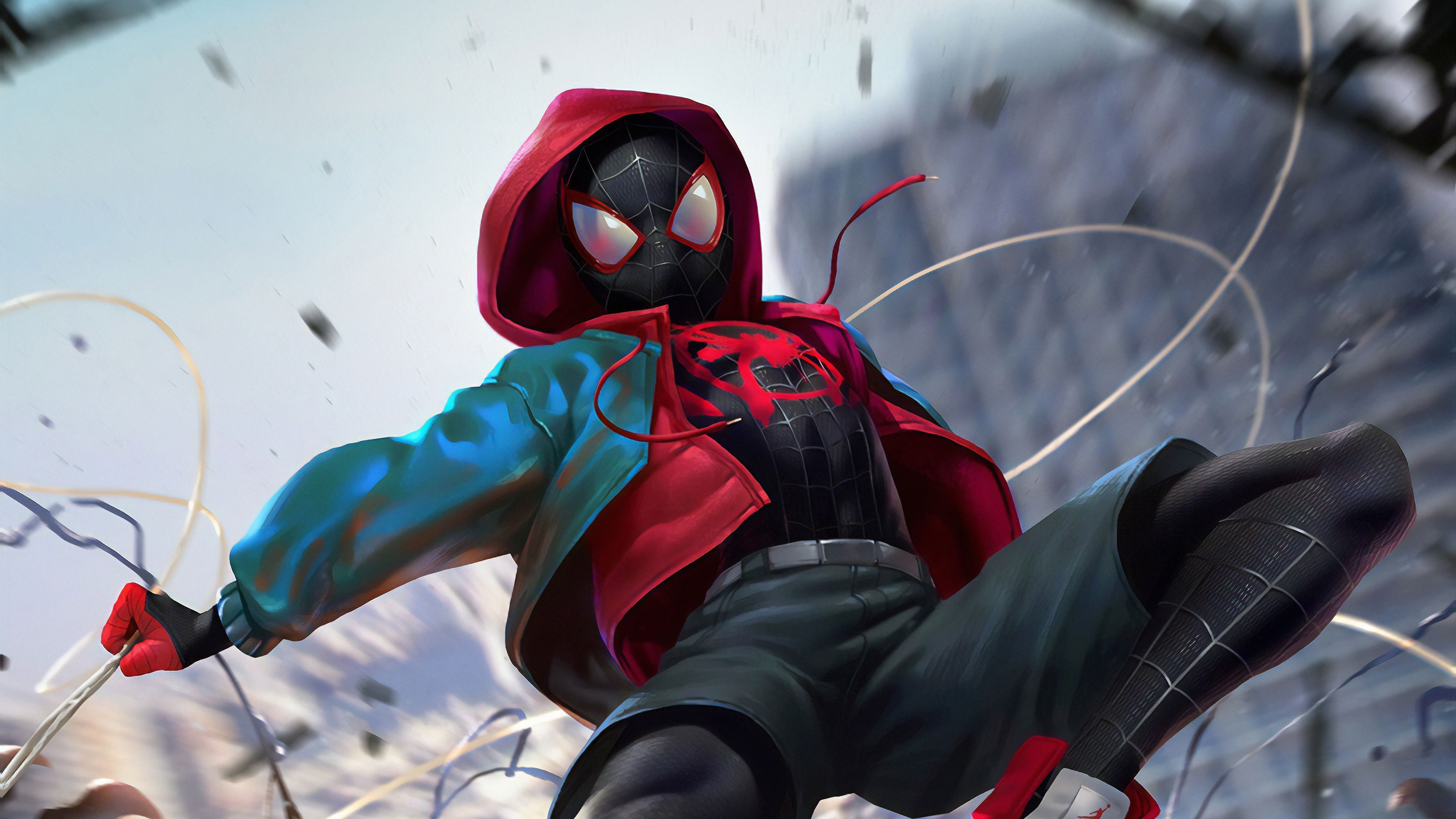 Miles Morales In Spider Man Into The Spider Verse Wallpaper 4k Ultra HD