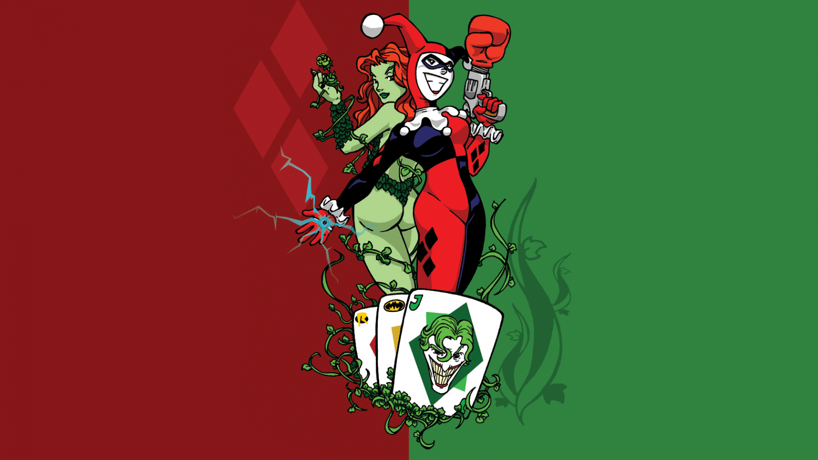 Wallpaper ID 316021  Comics Gotham City Sirens Phone Wallpaper DC  Comics Poison Ivy 1440x2960 free download