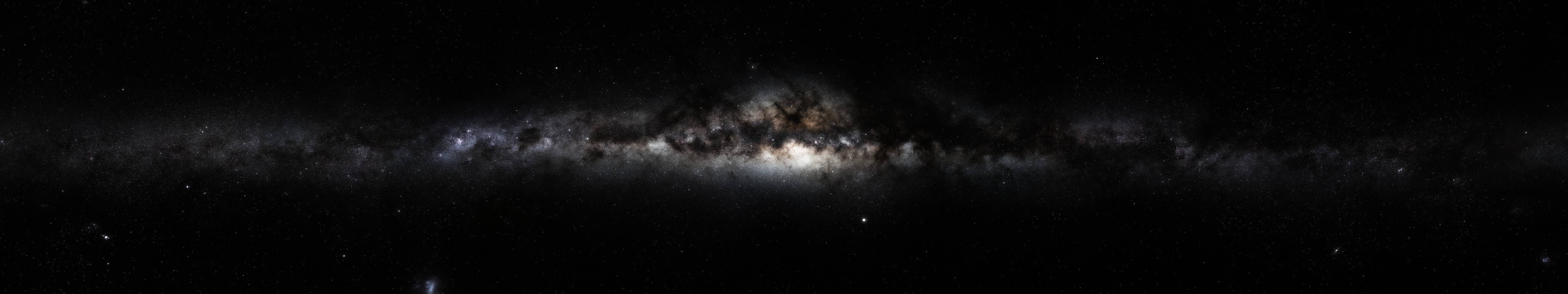 Milky Way, Space, Galaxy, Triple Screen Wallpaper HD / Desktop and Mobile Background