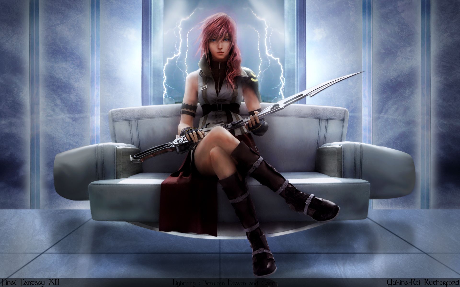Final Fantasy XIII Wallpaper: Lightning: Between Heaven and Earth