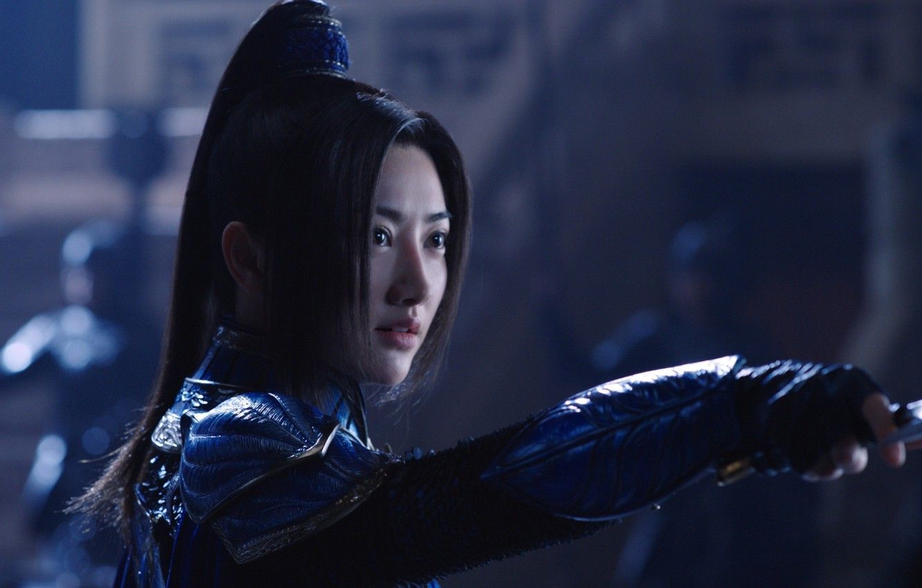 Wallpaper cinema, wallpaper, girl, sword, soldier, armor, long hair, woman, beautiful, movie, ken, blade, brunette, asian, film, warrior image for desktop, section фильмы