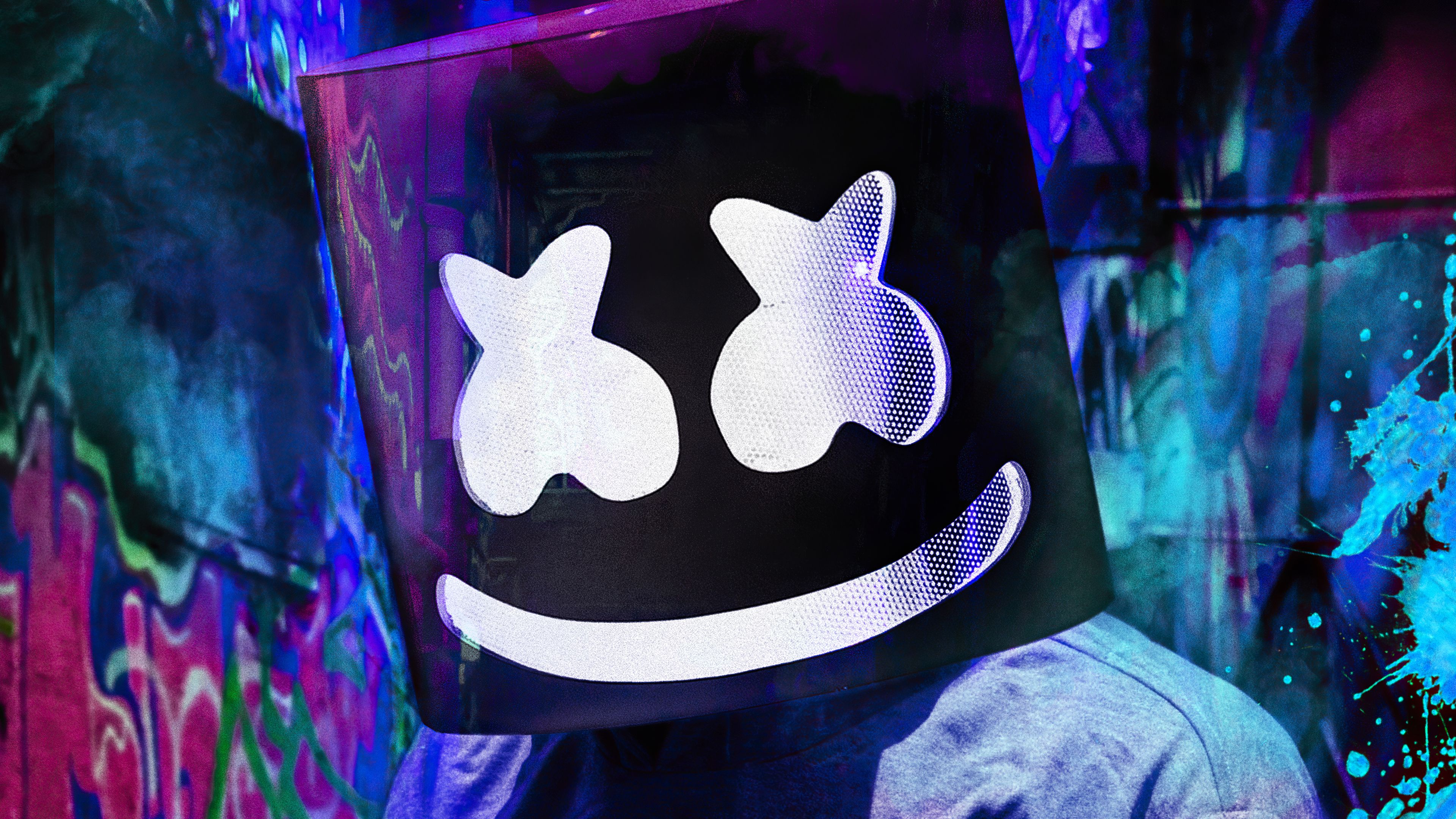 Marshmello Mask 2021 4k, HD Music, 4k Wallpaper, Image, Background, Photo and Picture