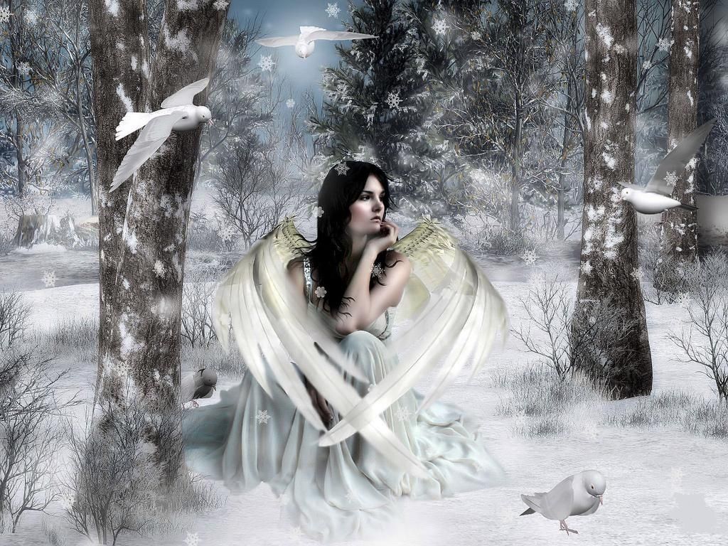 Winter Guardian. Fairy wallpaper, Fairy background, Snow fairy