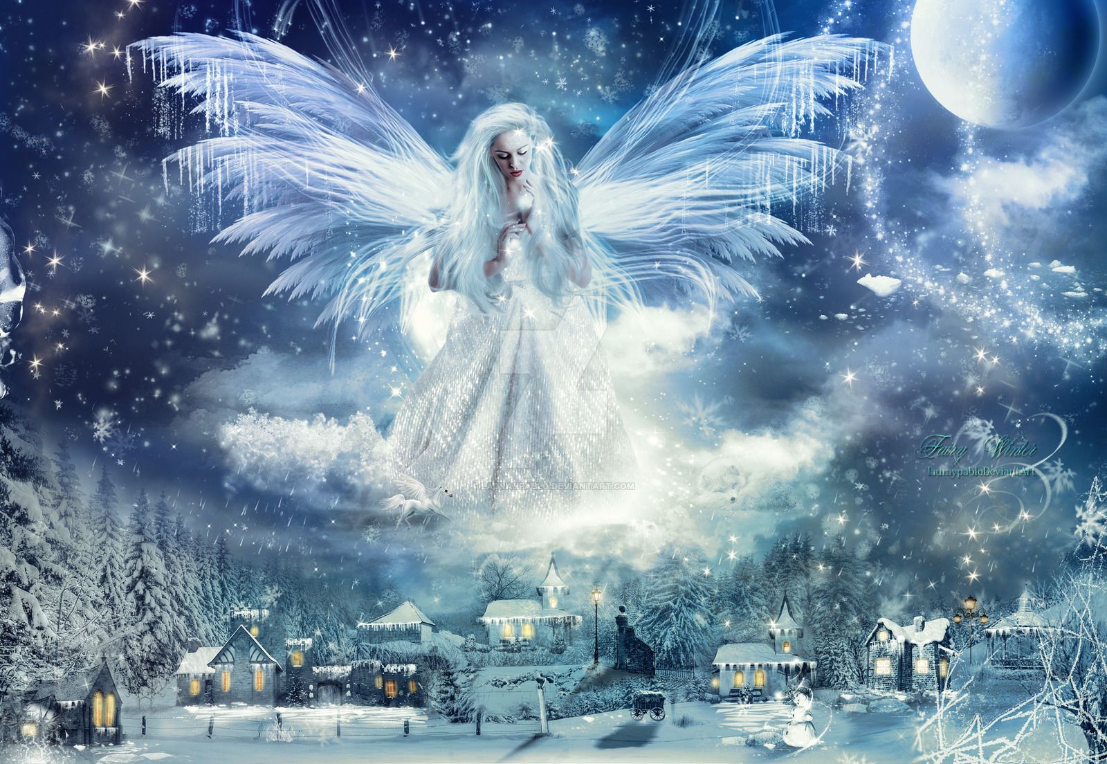 Winter Fairy Wallpaper Free Winter Fairy Background
