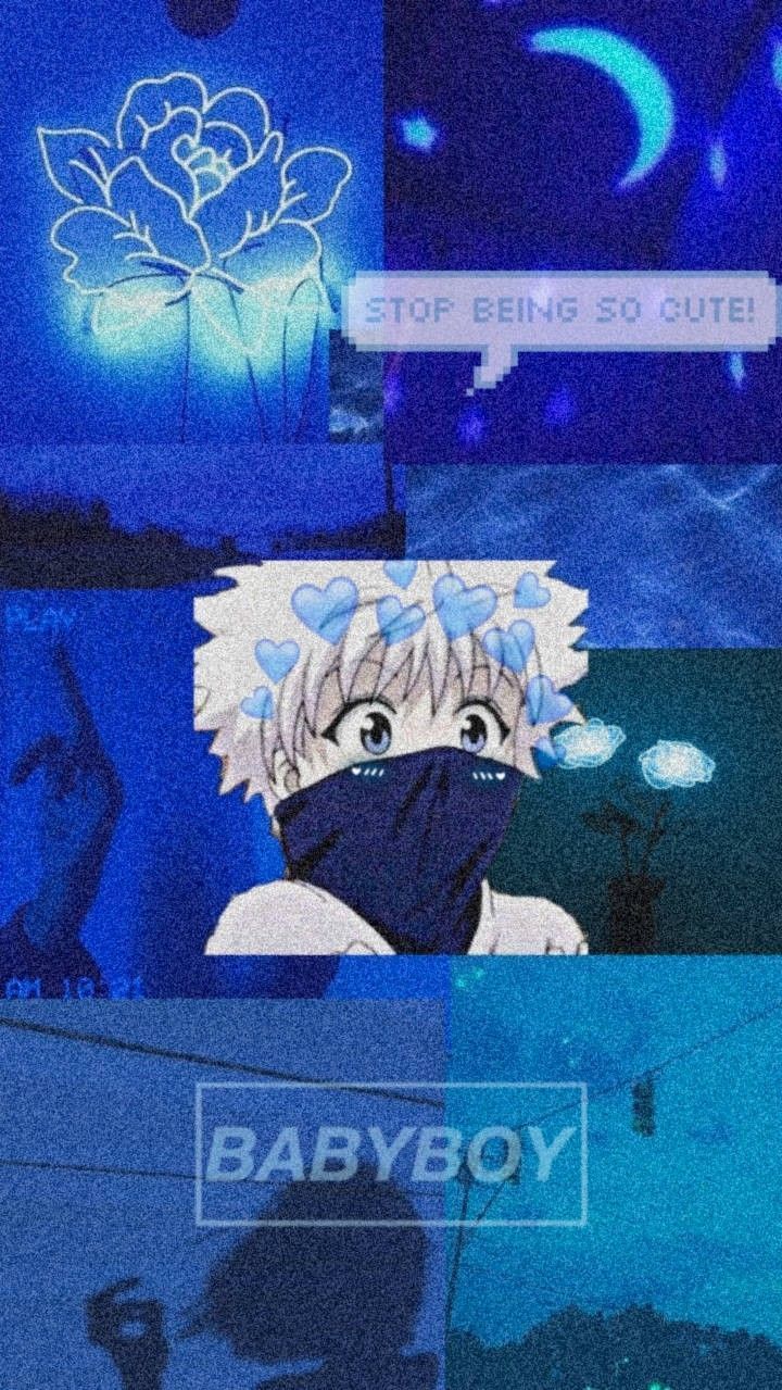 20+ Blue Anime Wallpaper Iphone Aesthetic Background