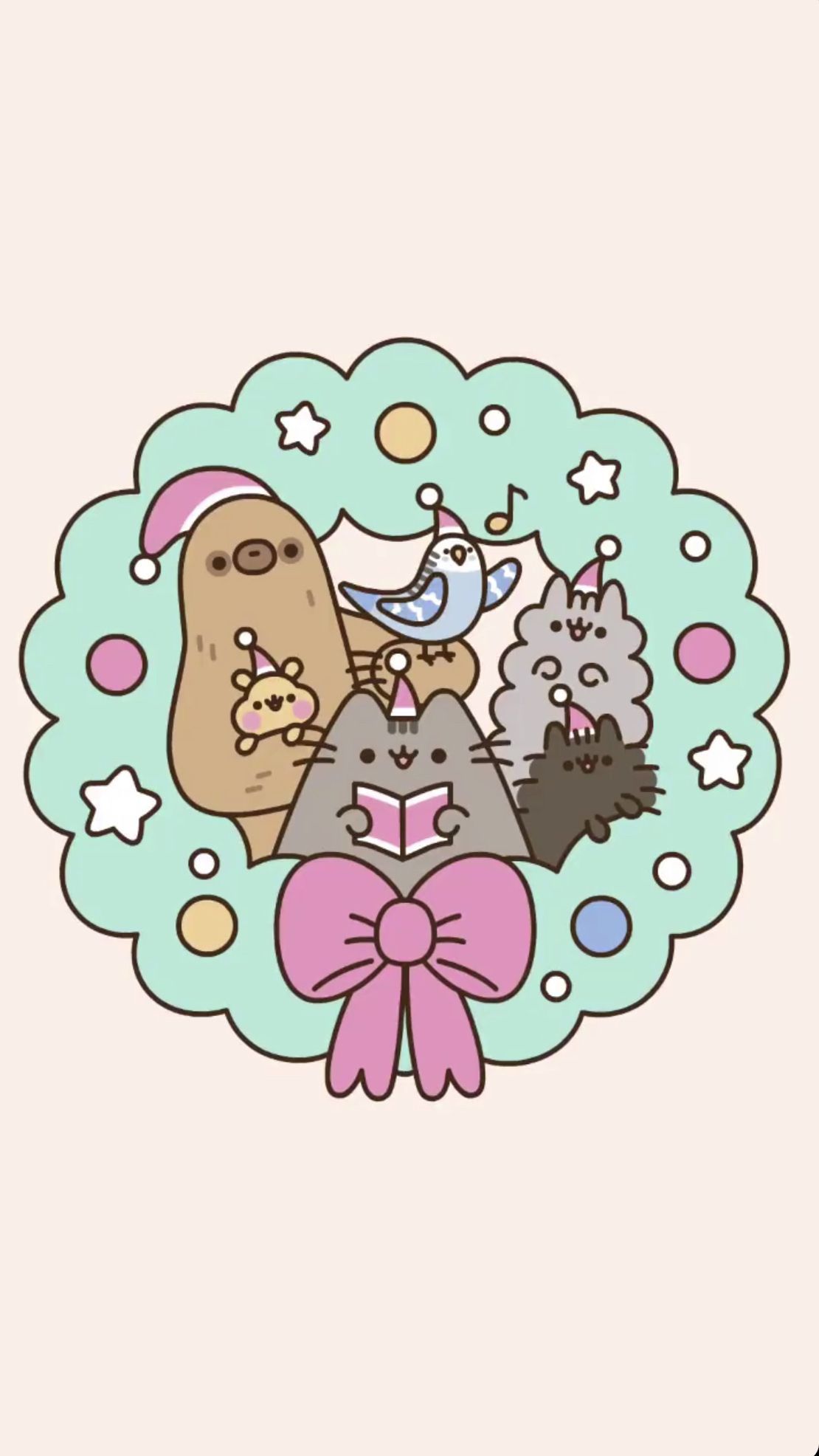 pusheen winter wallpaper!!. Pusheen christmas, Pusheen cute, Pusheen cat