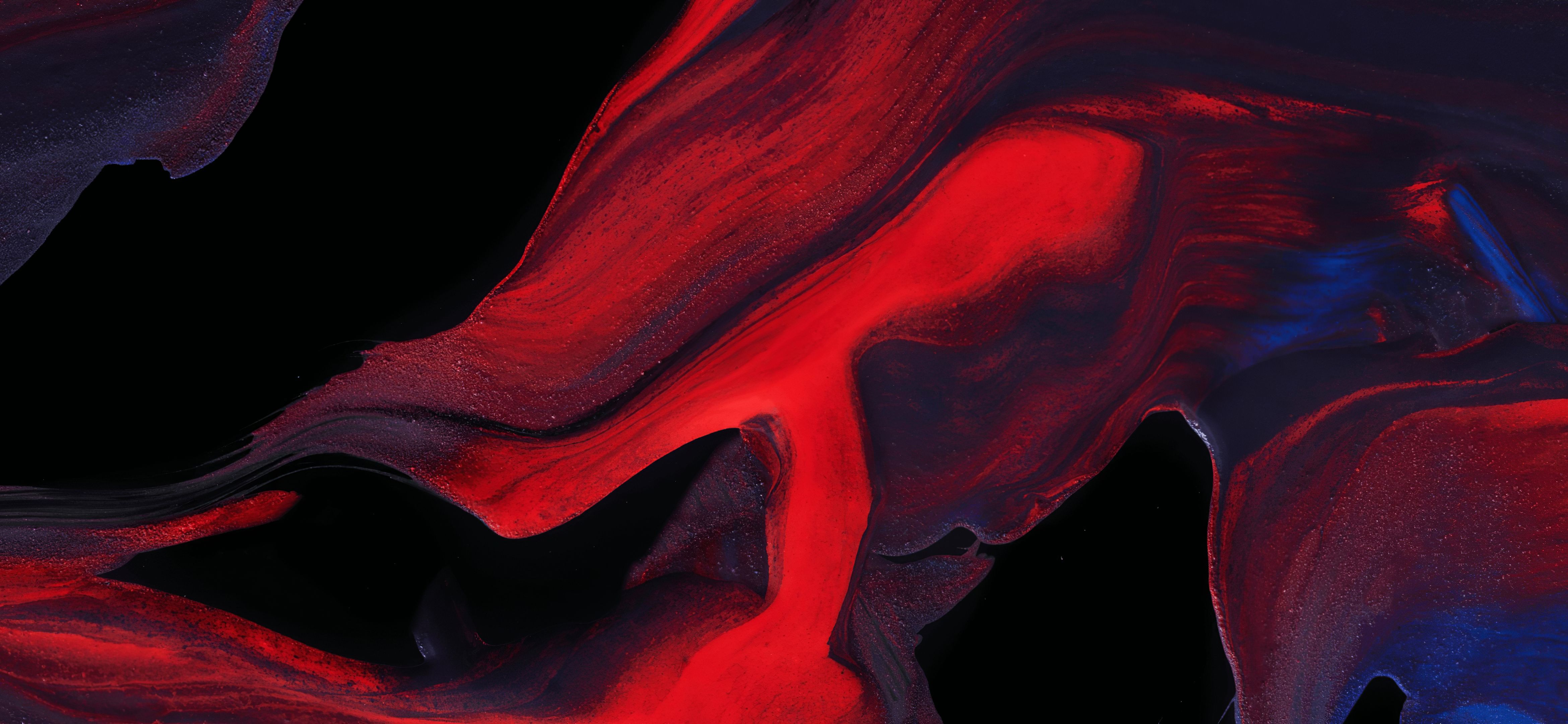 Lava 4K Wallpaper, Red, ColorOS, Stock, Abstract