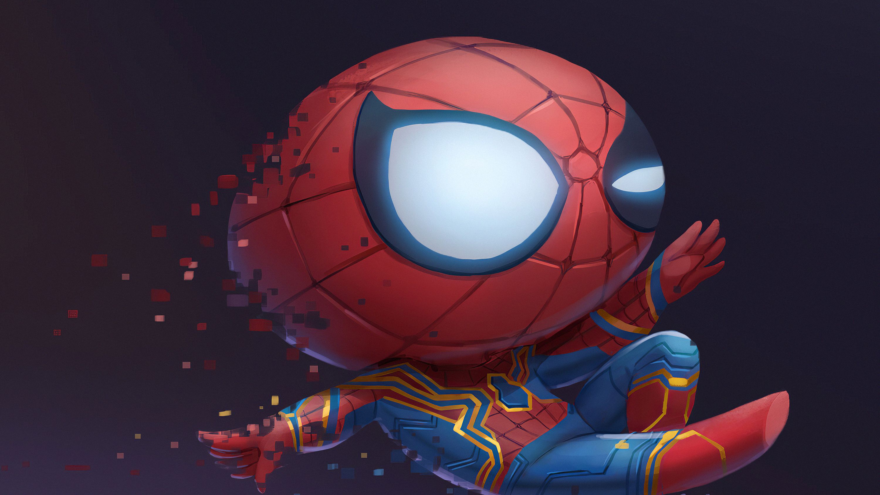 Chibi Spider Man, HD Superheroes, 4k .hdqwalls.com