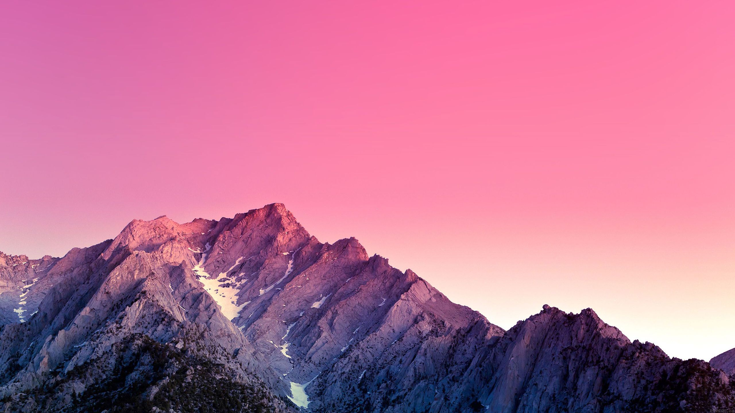 Mountains In Pink Background HD MacBook Wallpaper