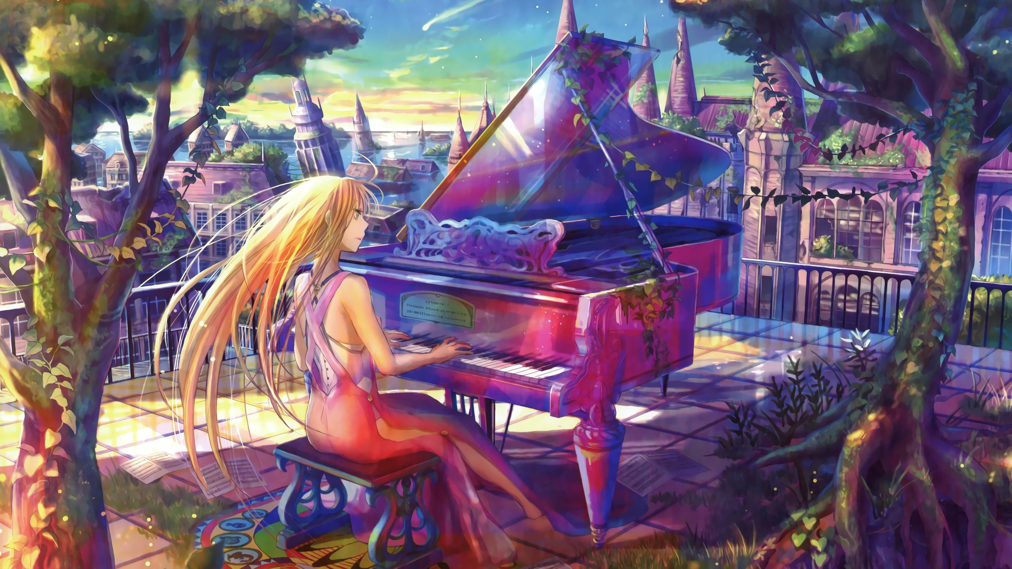 Anime Piano Wallpapers - Wallpaper Cave