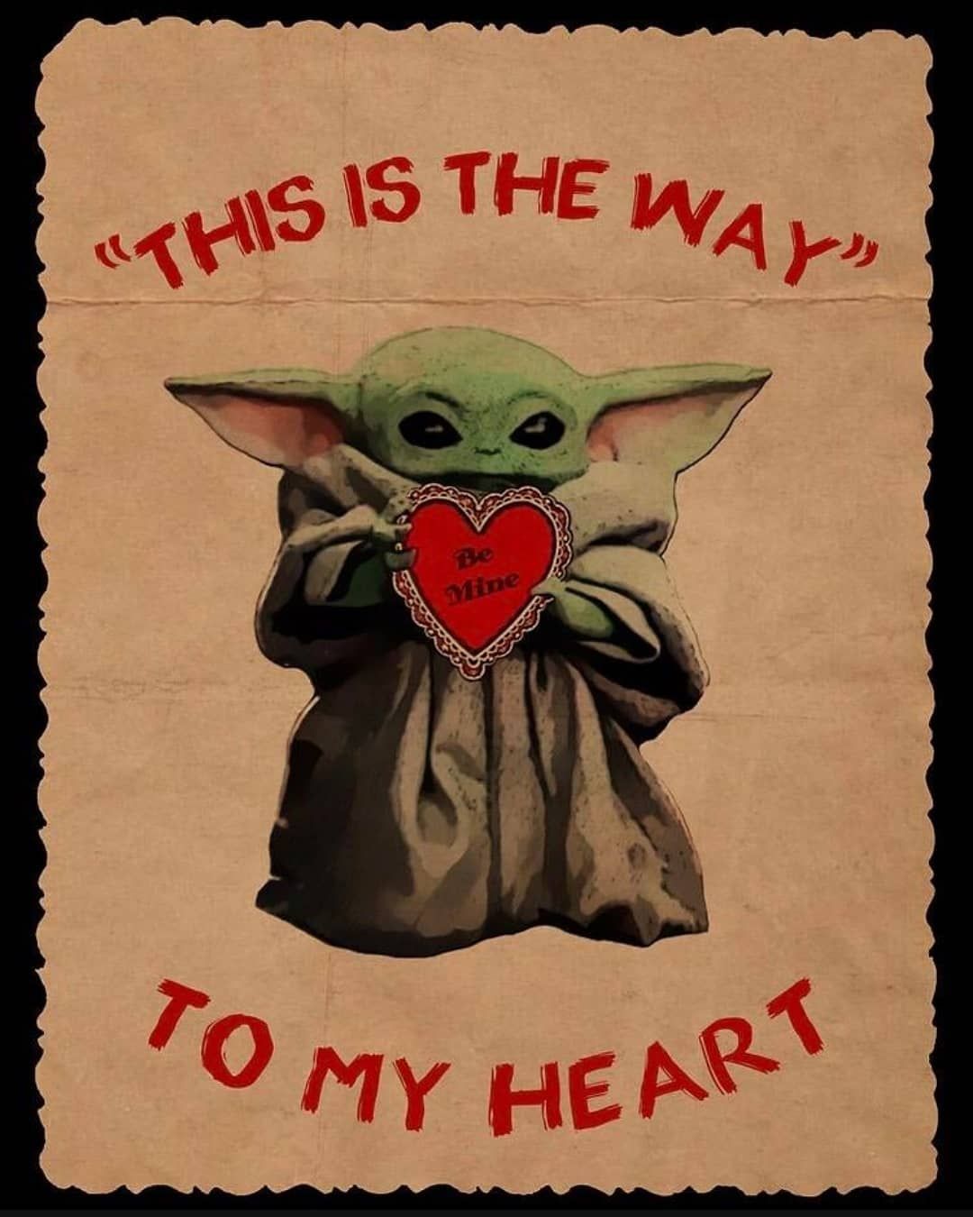 Baby Yoda on Instagram: “Wuv you wif all my heart
