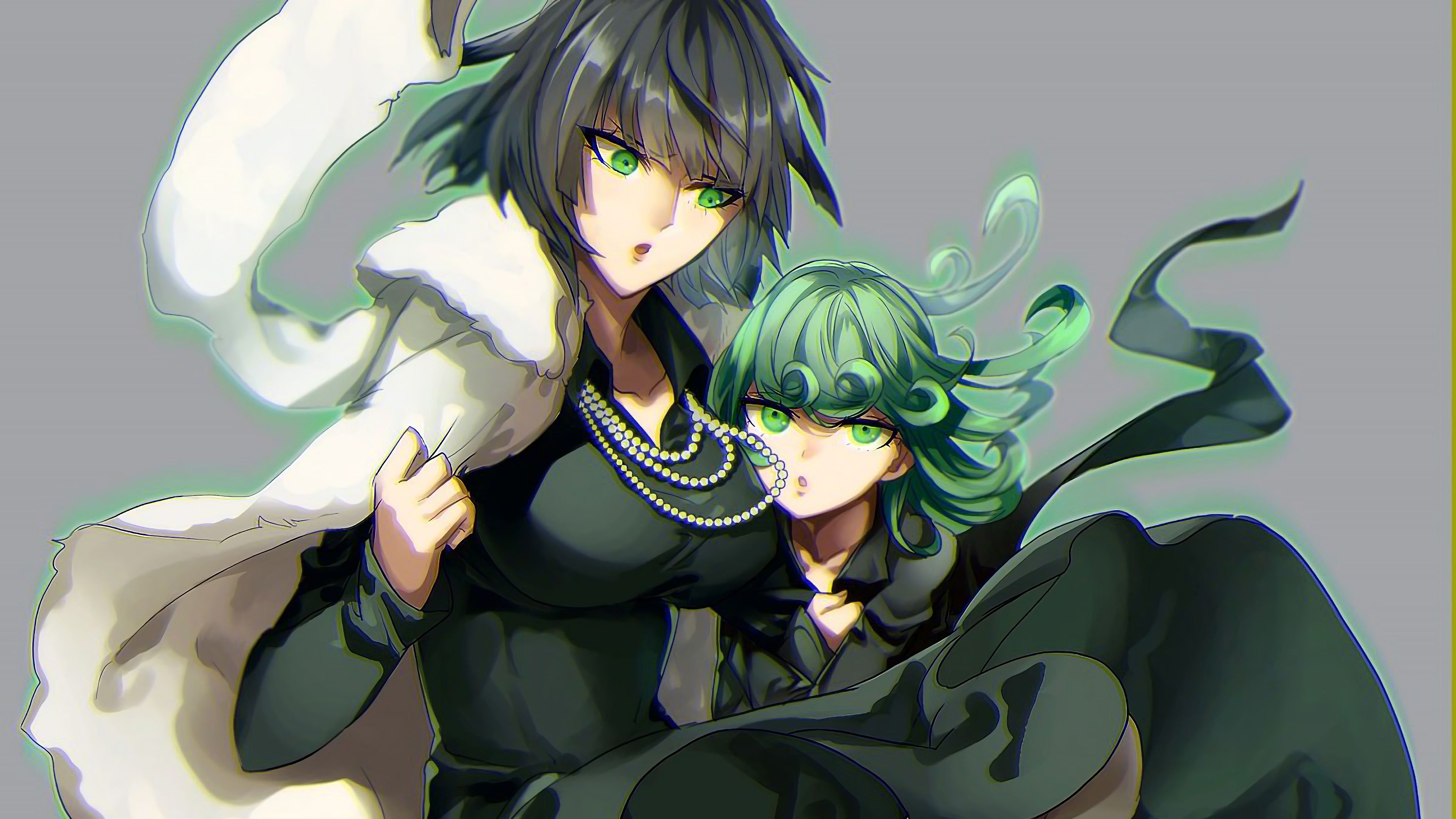 Fubuki and Tatsumaki One Punch Man 4K Wallpaper