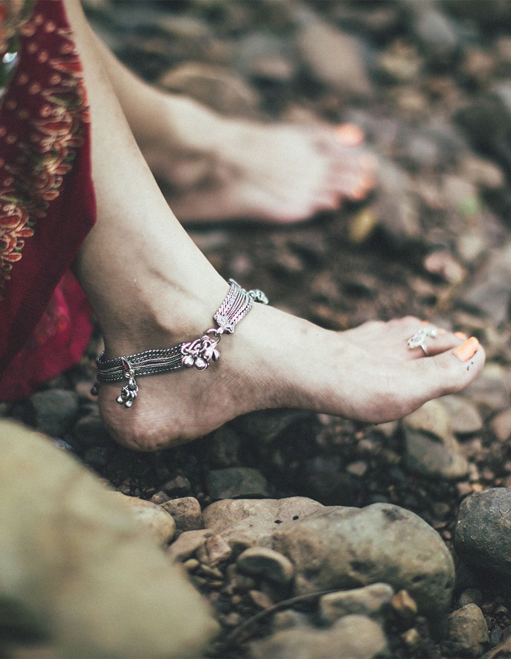 The Scarlet Window. Beautiful anklet, Indian aesthetic, Stylish girl
