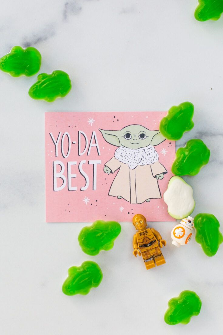 Baby Yoda Valentines Free Printable from Lovely Indeed