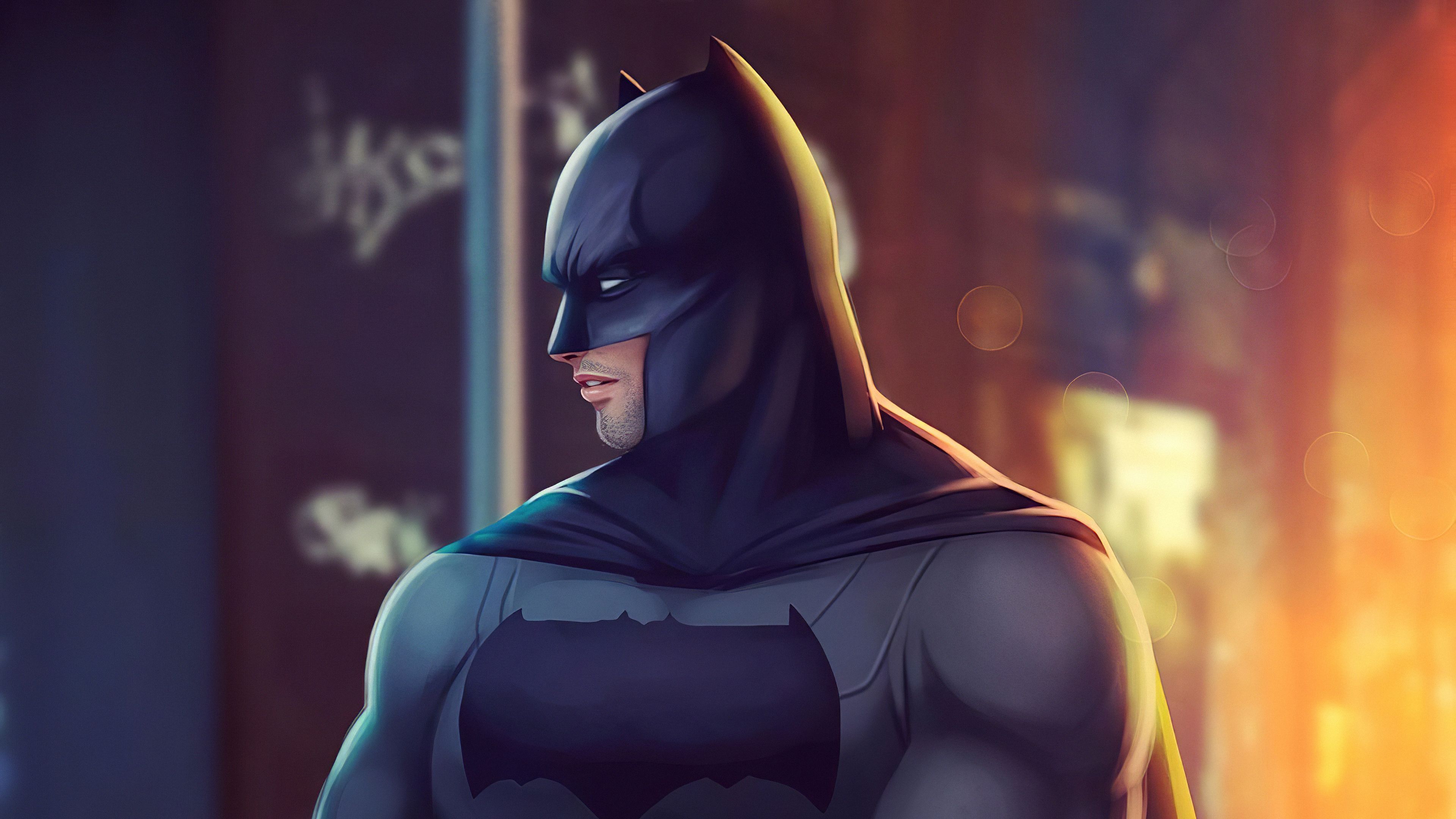 Batman Side Face, HD Superheroes, 4k Wallpaper, Image, Background, Photo and Picture