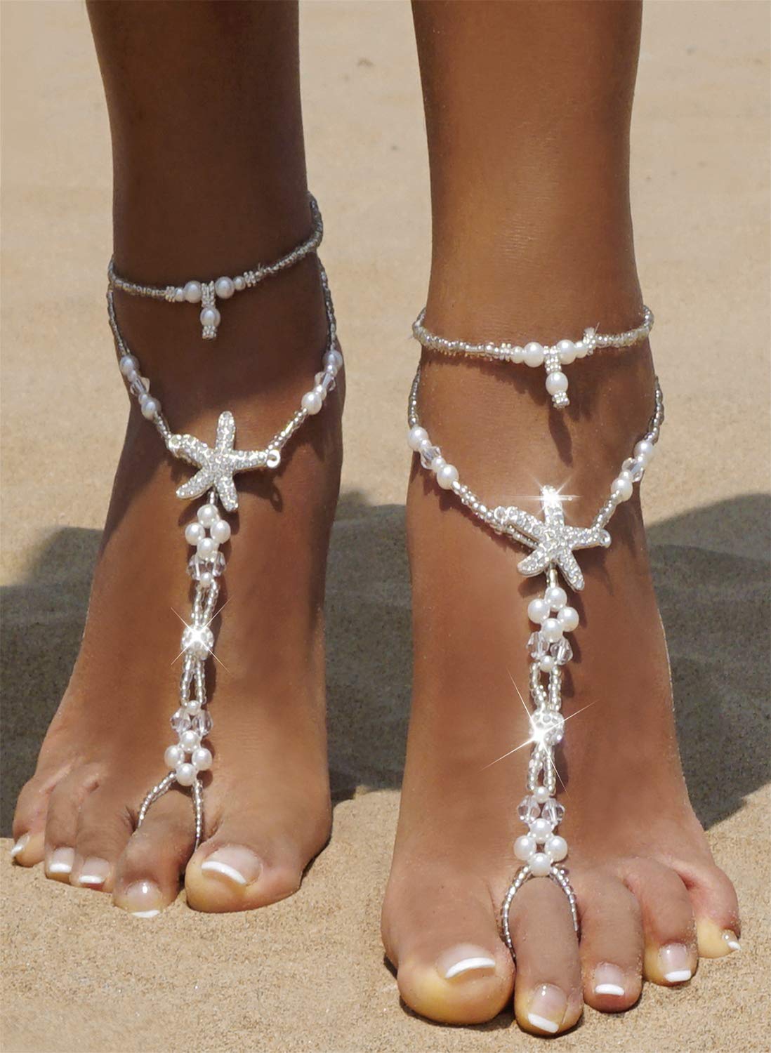 Crystal Barefoot Sandals Beach Chain Anklet Wedding Foot Anklet Women Jewelry *